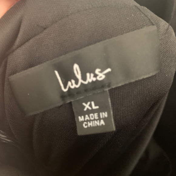 Lulus One Shoulder Black Mermaid Formal Dress, Size XL - Picture 6 of 14